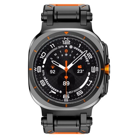 Strap-it Strap-it Correa de TPU 'Explorer' Samsung Galaxy Watch Ultra (naranja con negro) Strap-it Strap-it Correa de TPU 'Explorer' Samsung Galaxy Watch Ultra (naranja con negro)