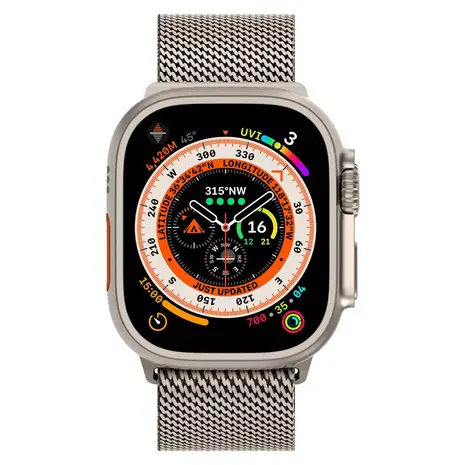 Strap-it Strap-it Correa Milanesa de titanio Apple Watch (titanio) Strap-it Strap-it Correa Milanesa de titanio Apple Watch (titanio)