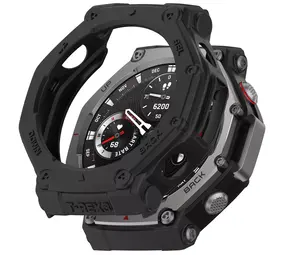 Strap-it Funda de TPU robusta Amazfit T-Rex 3 (negro) Strap-it Funda de TPU robusta Amazfit T-Rex 3 (negro)