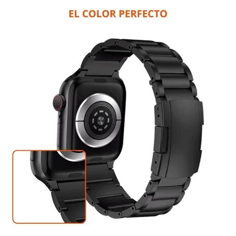 Strap-it Strap-it Correa de titanio Apple Watch (negra) Strap-it Strap-it Correa de titanio Apple Watch (negra)