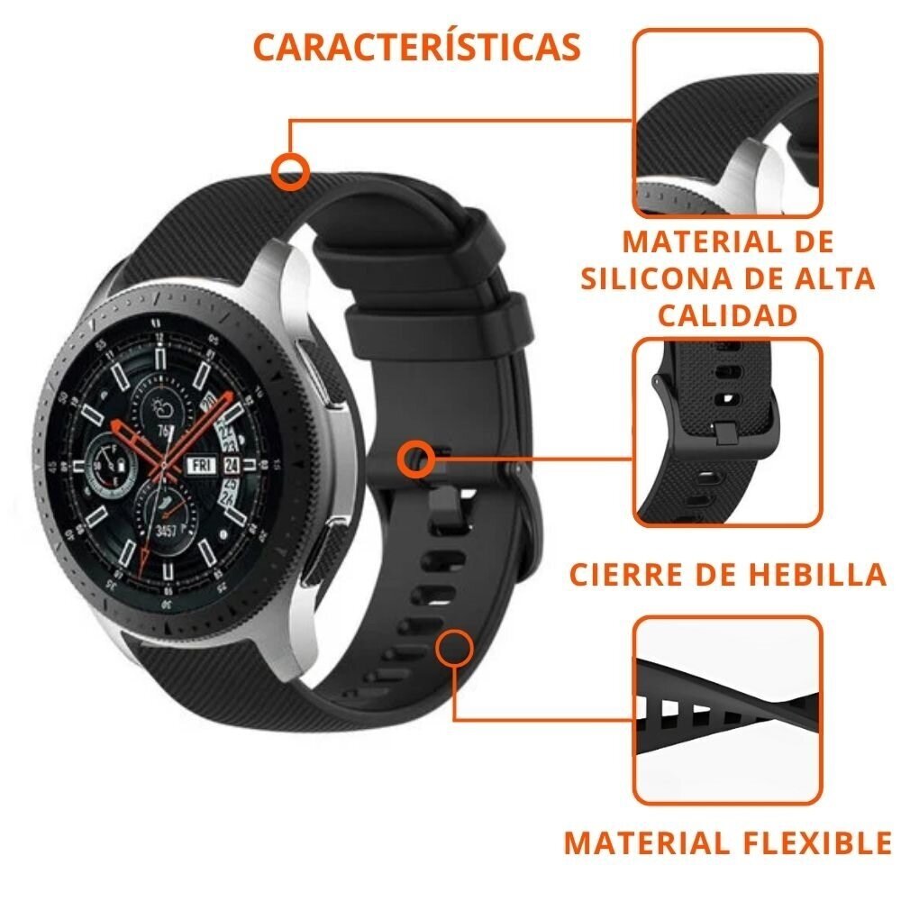 Strap-it Strap-it Correa silicona Polar Grit X Pro (negra)