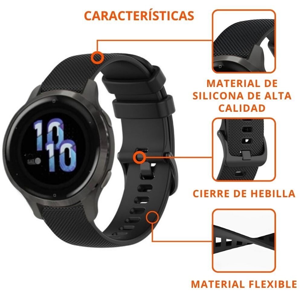 Strap-it Strap-it Correa silicona Huawei Watch GT 5 Pro 42mm (negro)