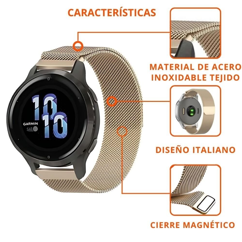 Strap-it Strap-it Correa milanesa Huawei Watch GT 5 41mm -(champán dorado) Strap-it Strap-it Correa milanesa Huawei Watch GT 5 41mm -(champán dorado)