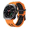 Strap-it Strap-it Correa de silicona wave Samsung Galaxy Watch Ultra (naranja/negra) Strap-it Strap-it Correa de silicona wave Samsung Galaxy Watch Ultra (naranja/negra)