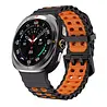 Strap-it Strap-it Correa de silicona wave Samsung Galaxy Watch Ultra (negra/naranja) Strap-it Strap-it Correa de silicona wave Samsung Galaxy Watch Ultra (negra/naranja)