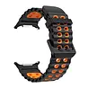 Strap-it Strap-it Correa de silicona wave Samsung Galaxy Watch Ultra (negra/naranja) Strap-it Strap-it Correa de silicona wave Samsung Galaxy Watch Ultra (negra/naranja)