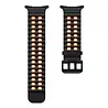 Strap-it Strap-it Correa de silicona wave Samsung Galaxy Watch Ultra (negra/naranja) Strap-it Strap-it Correa de silicona wave Samsung Galaxy Watch Ultra (negra/naranja)
