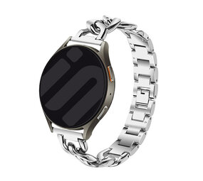 Strap-it Correa cadena de acero Huawei Watch GT 3 Pro 43mm (plata) Strap-it Correa cadena de acero Huawei Watch GT 3 Pro 43mm (plata)