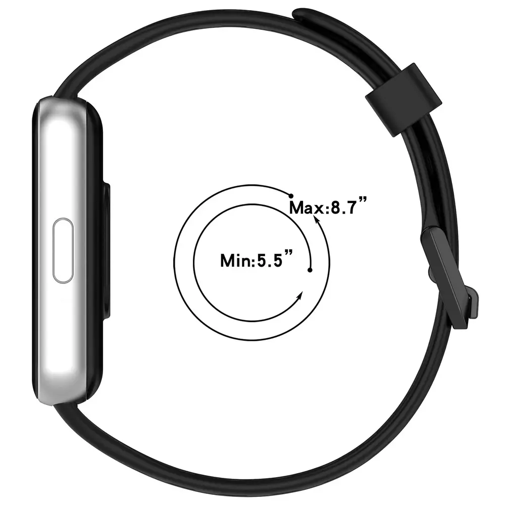 Strap-it Strap-it Correa silicona transpirable Samsung Galaxy Fit 3 (negra)