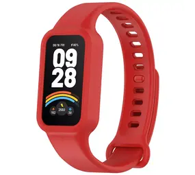 Strap-it Correa silicona Xiaomi Smart Band 9 Active (rojo)