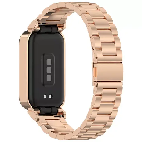 Strap-it Strap-it Correa acero Xiaomi Smart Band 9 Active (oro rosa) Strap-it Strap-it Correa acero Xiaomi Smart Band 9 Active (oro rosa)