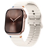 Strap-it Correa silicona Wave Apple Watch (blanco estrella)