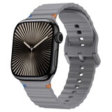 Strap-it Correa silicona Wave Apple Watch (gris oscuro)