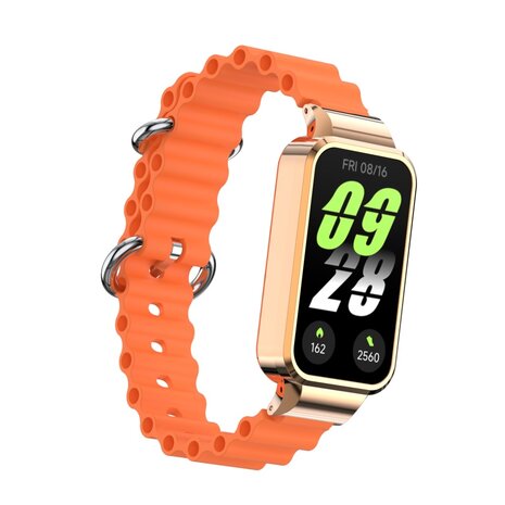 Strap-it Strap-it Correa silicona Ocean Xiaomi Smart Band 9 Active (naranja)