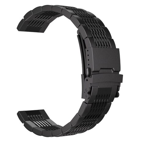 Strap-it Strap-it Correa eslabones acero de lujo Amazfit Active 2 (negro) Strap-it Strap-it Correa eslabones acero de lujo Amazfit Active 2 (negro)