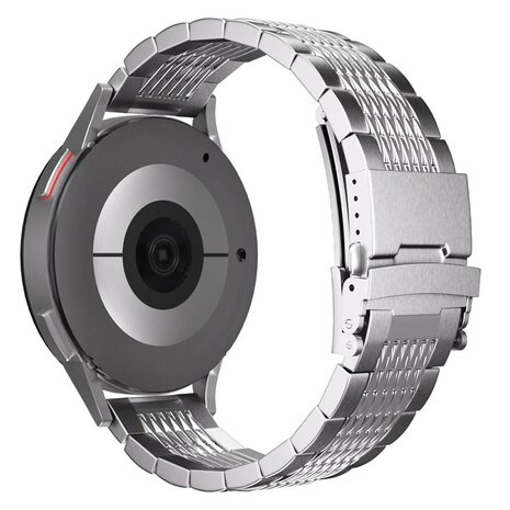 Strap-it Strap-it Correa eslabones acero de lujo Amazfit Active 2 (plata) Strap-it Strap-it Correa eslabones acero de lujo Amazfit Active 2 (plata)