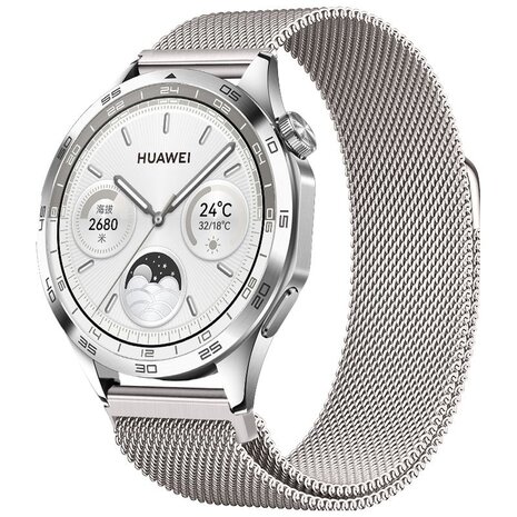 Strap-it Strap-it Correa milanese Huawei Watch GT 5 Pro - 42mm (blanco estrella) Strap-it Strap-it Correa milanese Huawei Watch GT 5 Pro - 42mm (blanco estrella)