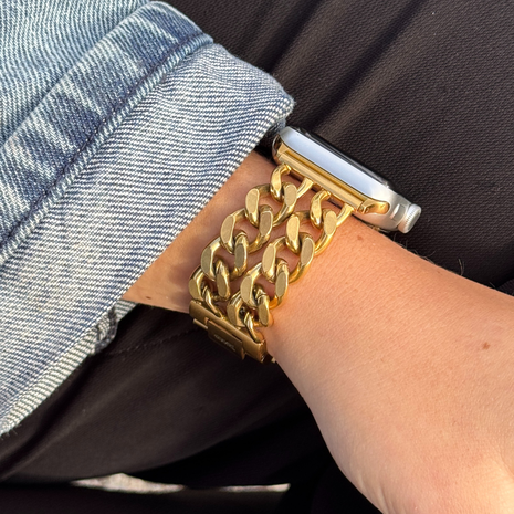 xoxo Wildhearts xoxo Wildhearts Correa acero Apple Watch - Chain strap (gold) - 38/40/41/42mm xoxo Wildhearts xoxo Wildhearts Correa acero Apple Watch - Chain strap (gold) - 38/40/41/42mm