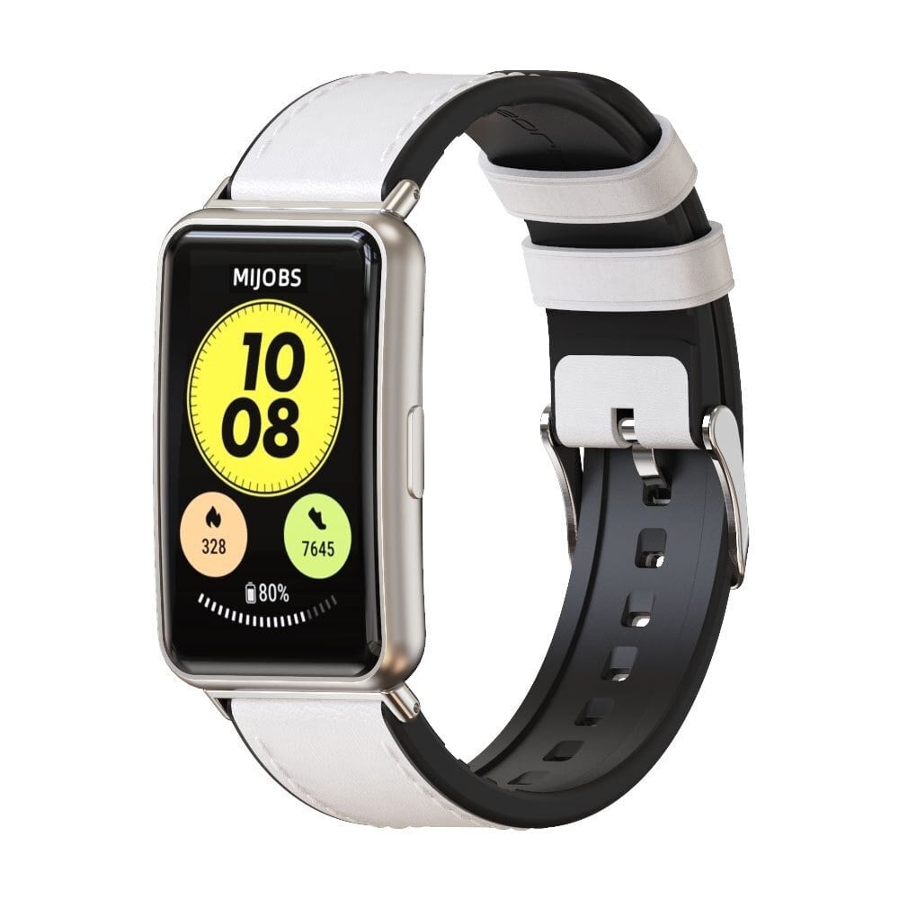 Strap-it Strap-it Correa híbrida de cuero Huawei Watch Fit SE (blanca) Strap-it Strap-it Correa híbrida de cuero Huawei Watch Fit SE (blanca)