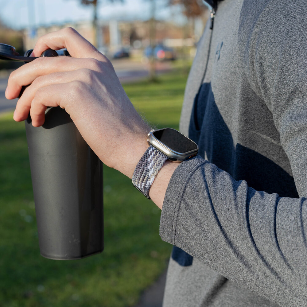 Bandz Bandz Correa nylon trenzada con P-buckle Apple Watch (mandala negra) Bandz Bandz Correa nylon trenzada con P-buckle Apple Watch (mandala negra)