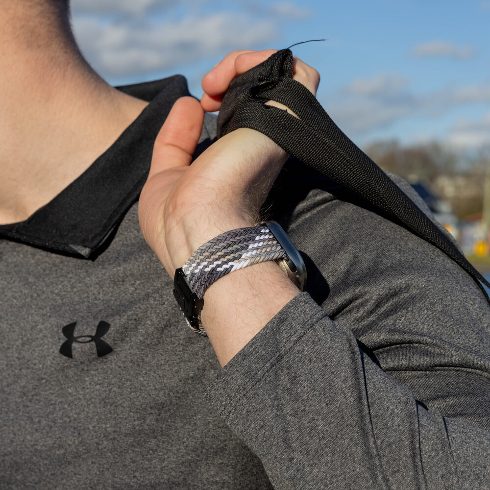 Bandz Bandz Correa nylon trenzada con P-buckle Apple Watch (mandala negra) Bandz Bandz Correa nylon trenzada con P-buckle Apple Watch (mandala negra)