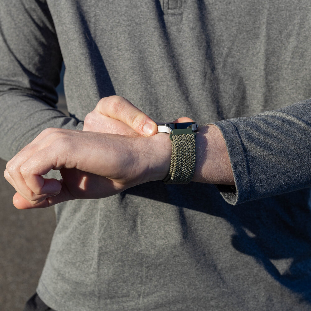 Strap-it Strap-it Correa trenzada Amazfit Bip 3 (Pro) con hebilla P (verde) Strap-it Strap-it Correa trenzada Amazfit Bip 3 (Pro) con hebilla P (verde)