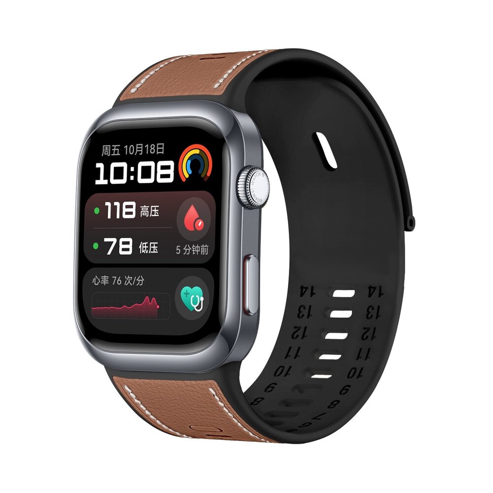 Strap-it Strap-it Correa híbrida cuero Huawei Watch D2 (marrón) Strap-it Strap-it Correa híbrida cuero Huawei Watch D2 (marrón)