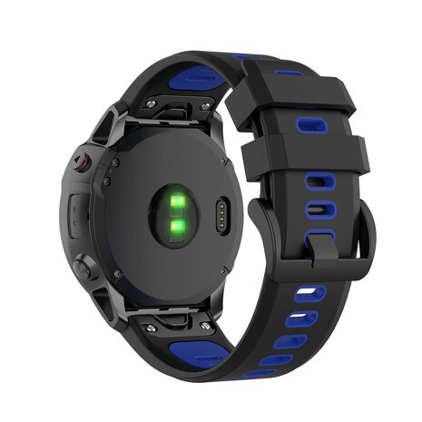 Strap-it Strap-it Correa deportiva con hebilla Garmin Tactix 7 (negra/azul) Strap-it Strap-it Correa deportiva con hebilla Garmin Tactix 7 (negra/azul)