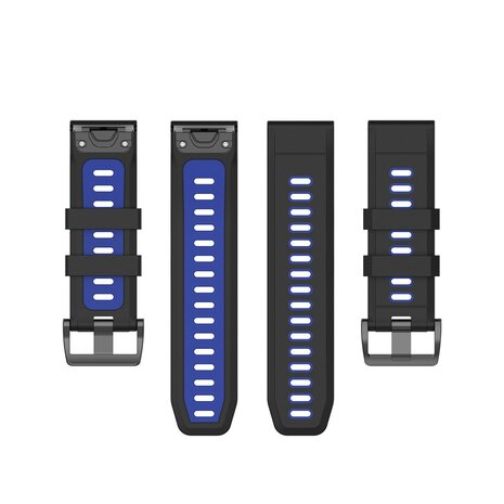 Strap-it Strap-it Correa deportiva con hebilla Garmin Tactix 7 (negra/azul) Strap-it Strap-it Correa deportiva con hebilla Garmin Tactix 7 (negra/azul)