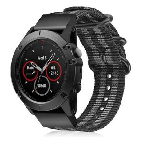 Strap-it Strap-it Correa nylon con hebilla Garmin Tactix 7 (negra/gris) Strap-it Strap-it Correa nylon con hebilla Garmin Tactix 7 (negra/gris)
