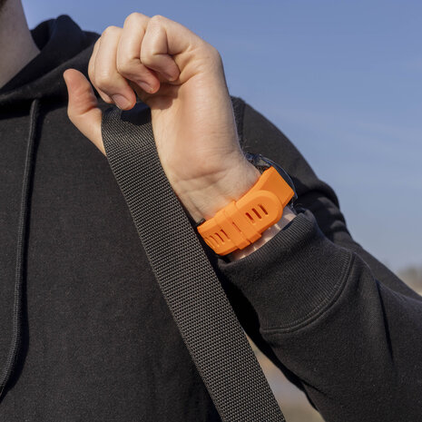 Strap-it Strap-it Correa silicona Garmin Tactix 7 Pro (naranja)