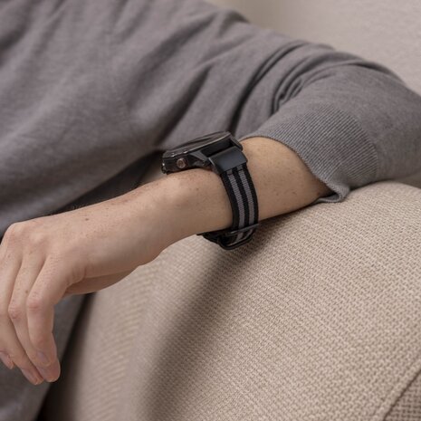 Strap-it Strap-it Correa nylon con hebilla Garmin Tactix 7 Pro (negra/gris) Strap-it Strap-it Correa nylon con hebilla Garmin Tactix 7 Pro (negra/gris)