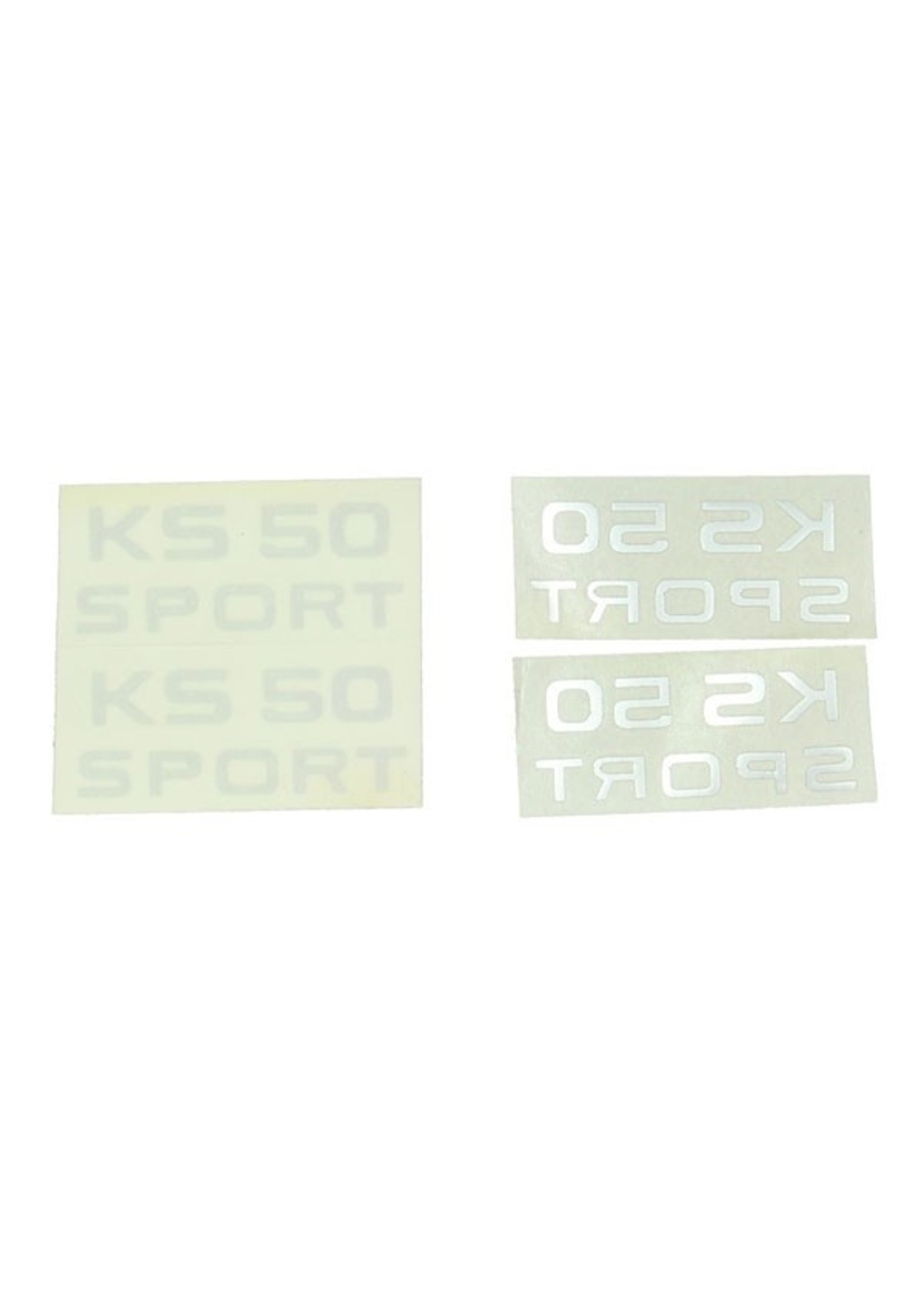 Zundapp sticker ks50 sport zilver