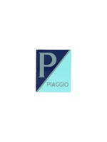 Piaggio sticker logo voorscherm lx/piag/primav/sprin blauw/grijs