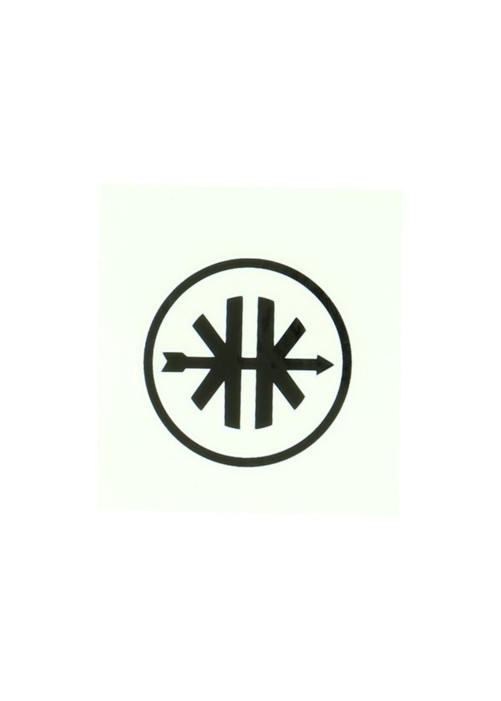 Kreidler sticker rond logo kreidler zwart/wit