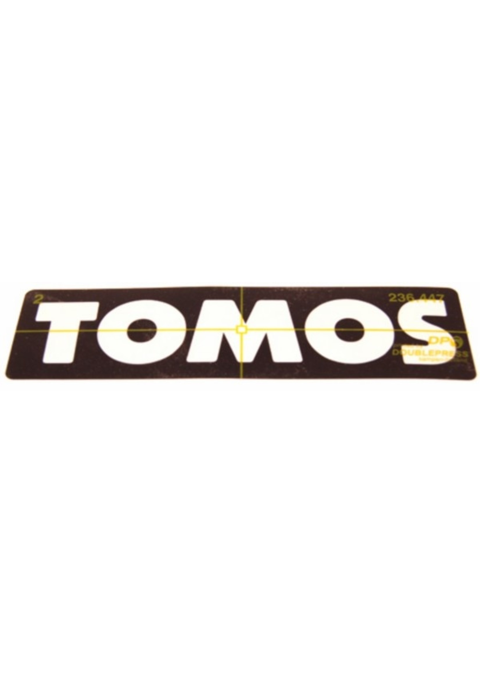 Tomos sticker tomos woord [tomos] pac/rev orig 232930