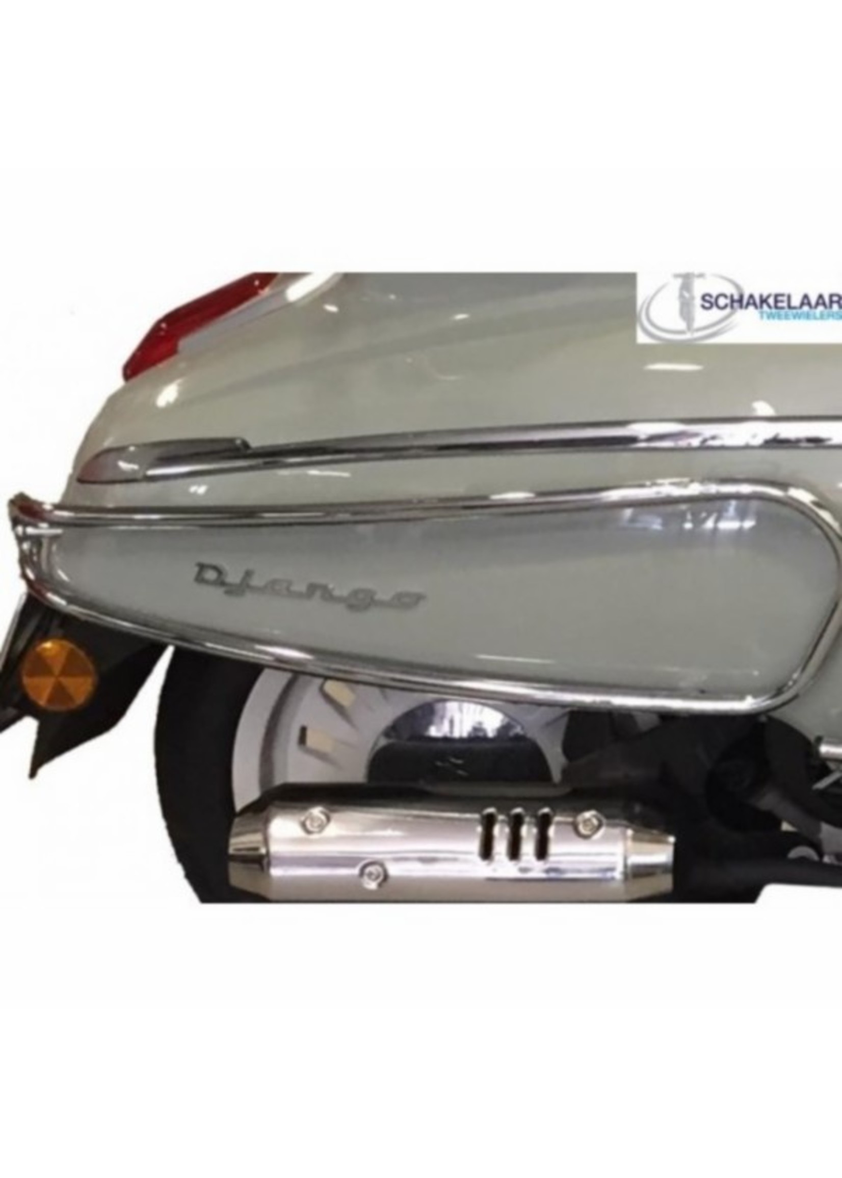 Peugeot sierbeugel set achterzijde django chroom orig pg840-dja-crm