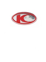 Kymco sticker kymco logo klein grand dink/super9/vit rood kymco orig 86102-kfa6-e00-t0