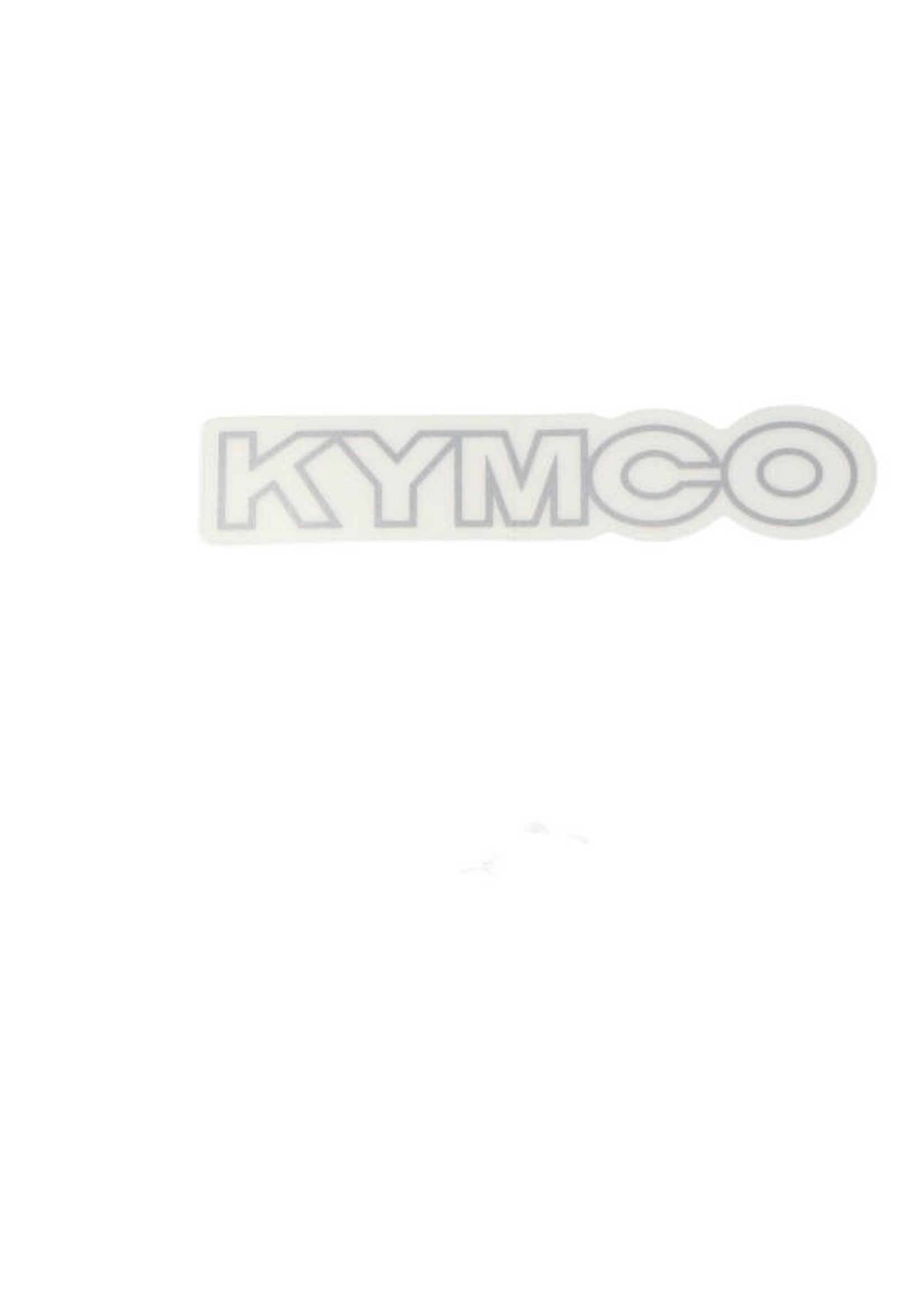 Kymco sticker beenschild woord [kymco] vp 50 zwart kymco orig 87140-lfc8-e80-t03