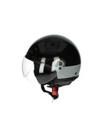Lem helm met vizier XL zwart glans lem roger