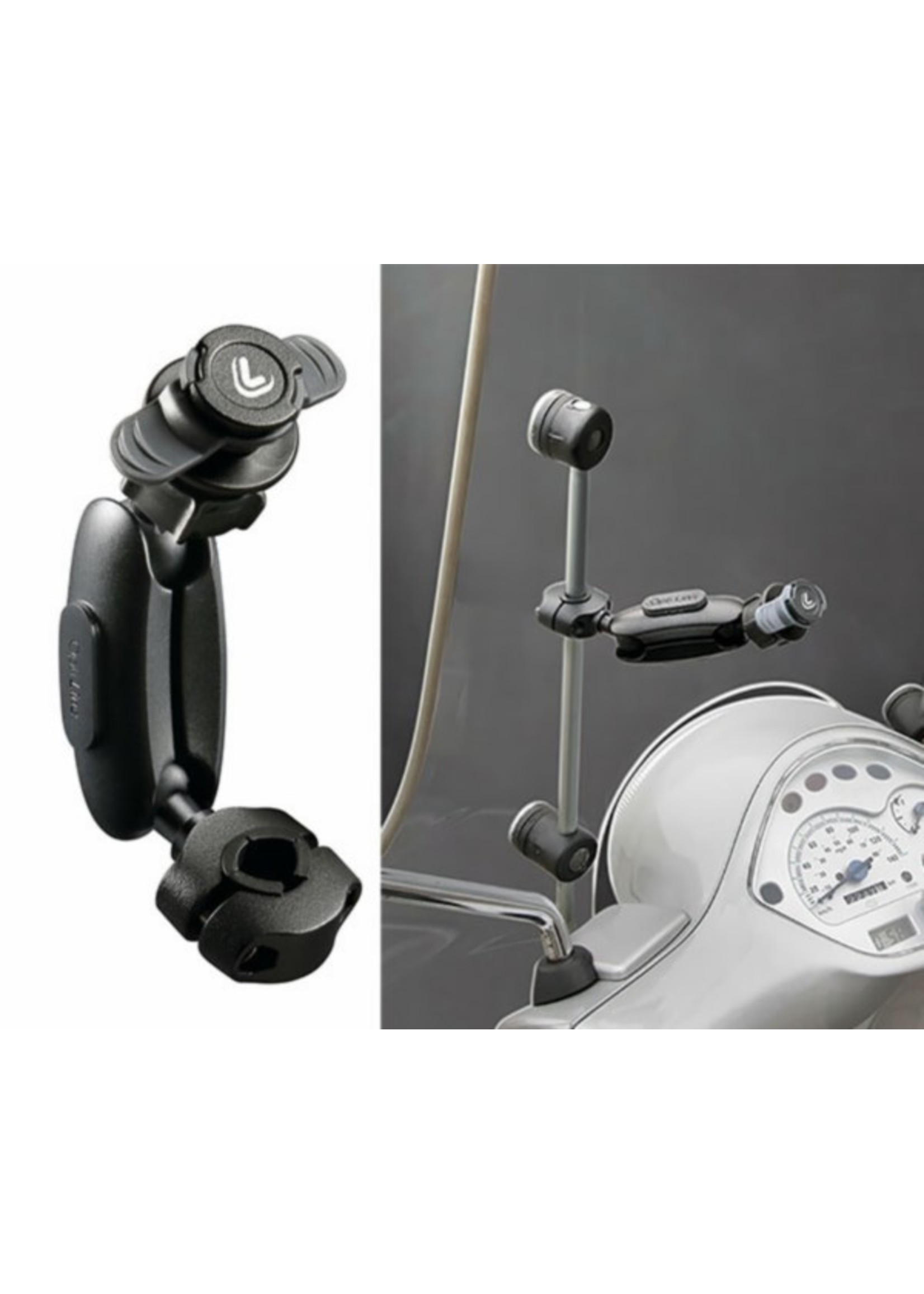 adapter telefoon Opti-Bar ORBIT (Titan Series) spiegel/windschermsteun lang lamp