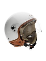 helmen helm XL 59 wit/bruin lem roger vintage=op=op
