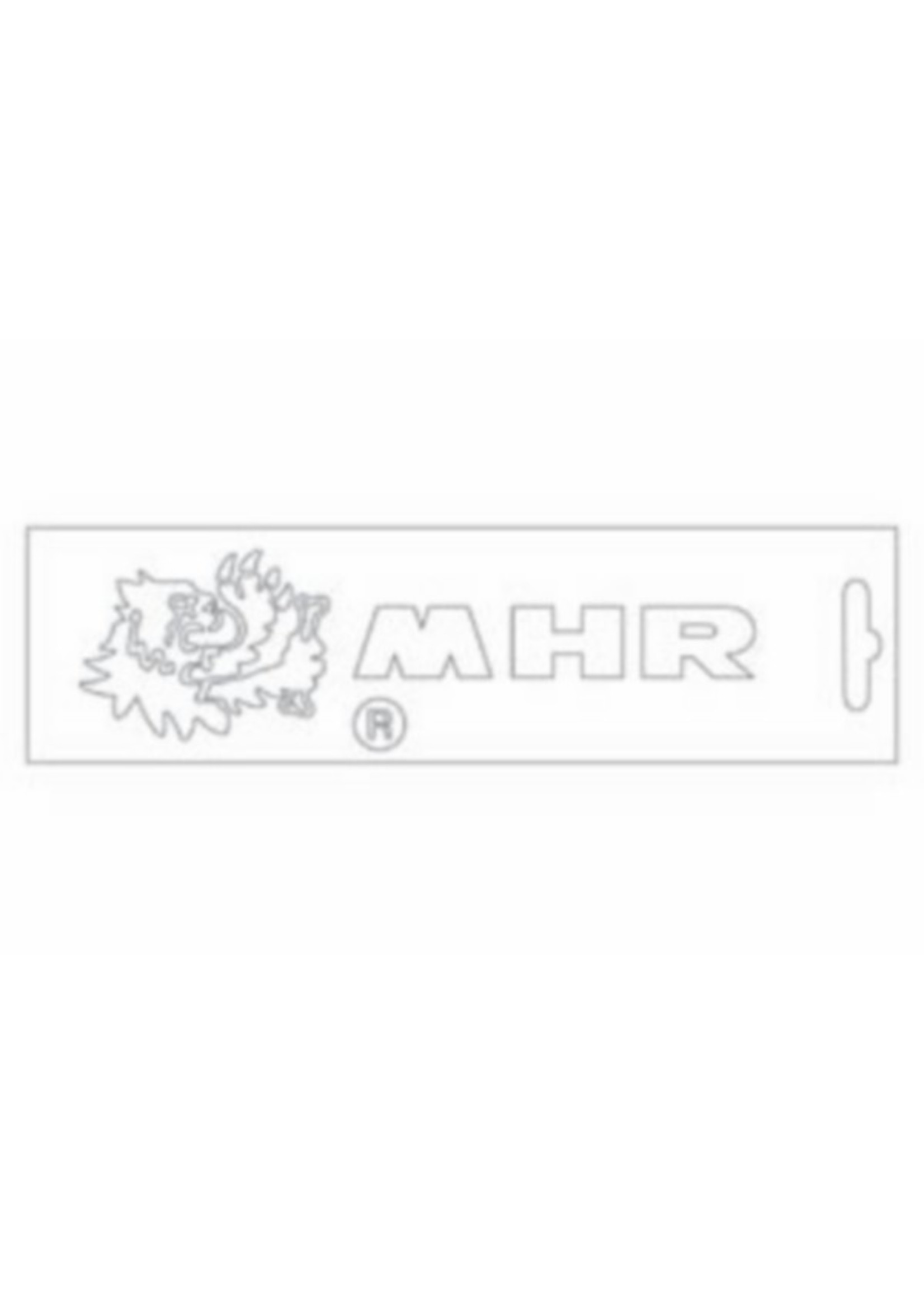 stickers sticker univ woord [mhr] + leeuw 16cm wit malossi mhr 339774