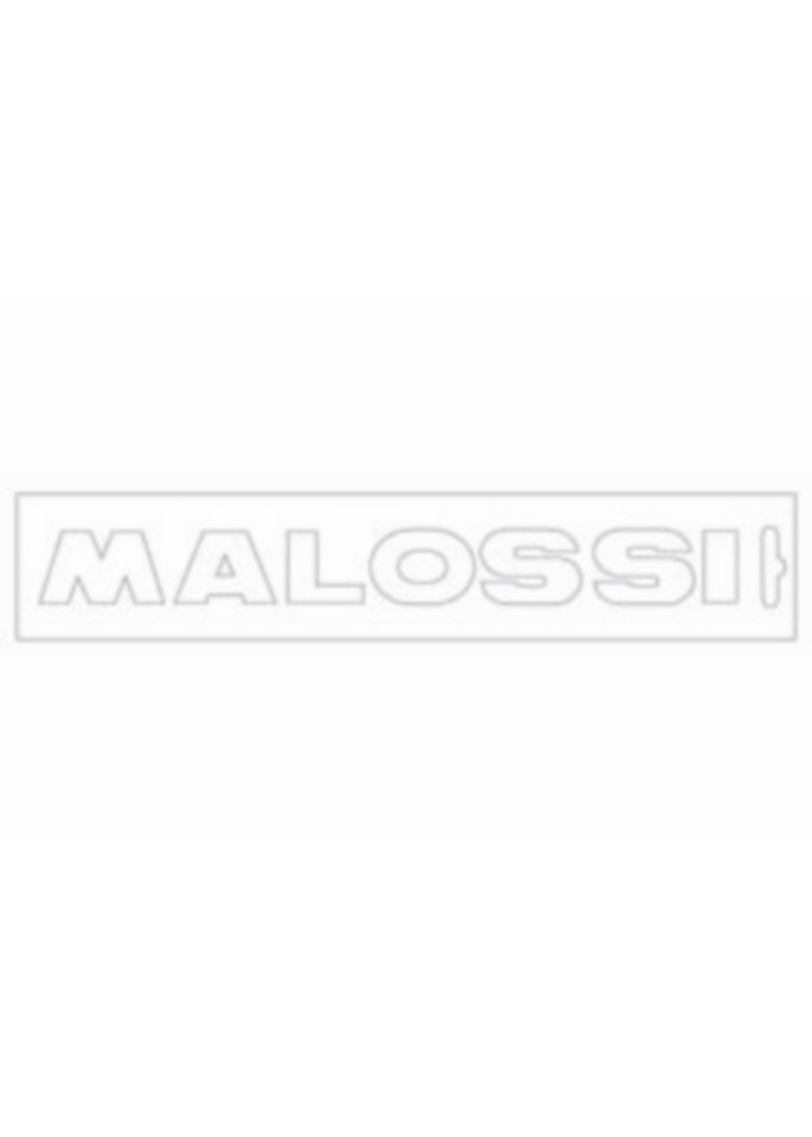 stickers sticker univ woord [malossi] 16cm wit malossi 339778=op=op