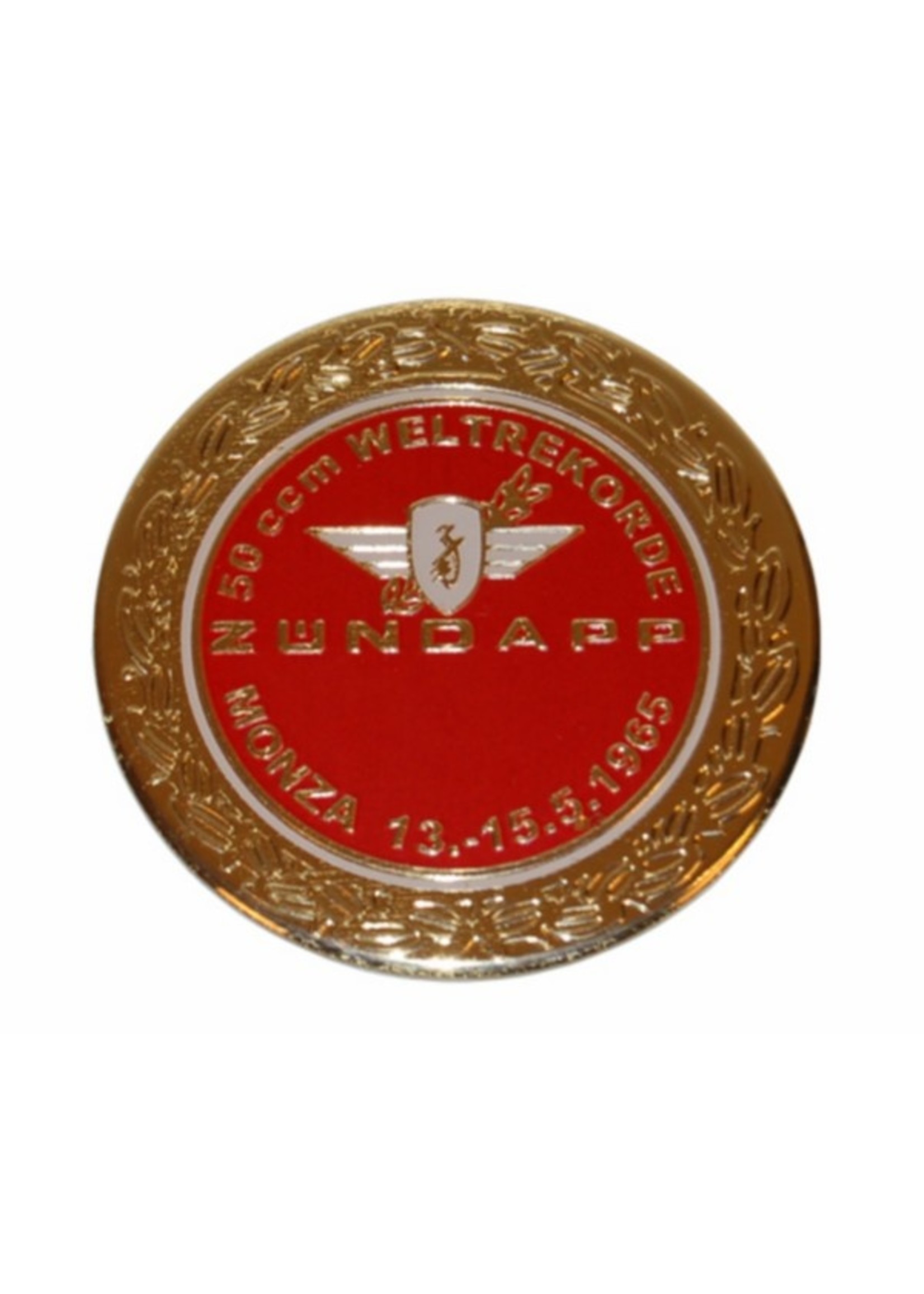 stickers sticker zundapp logo rond zundapp monza rood/goud z517-12.127/r