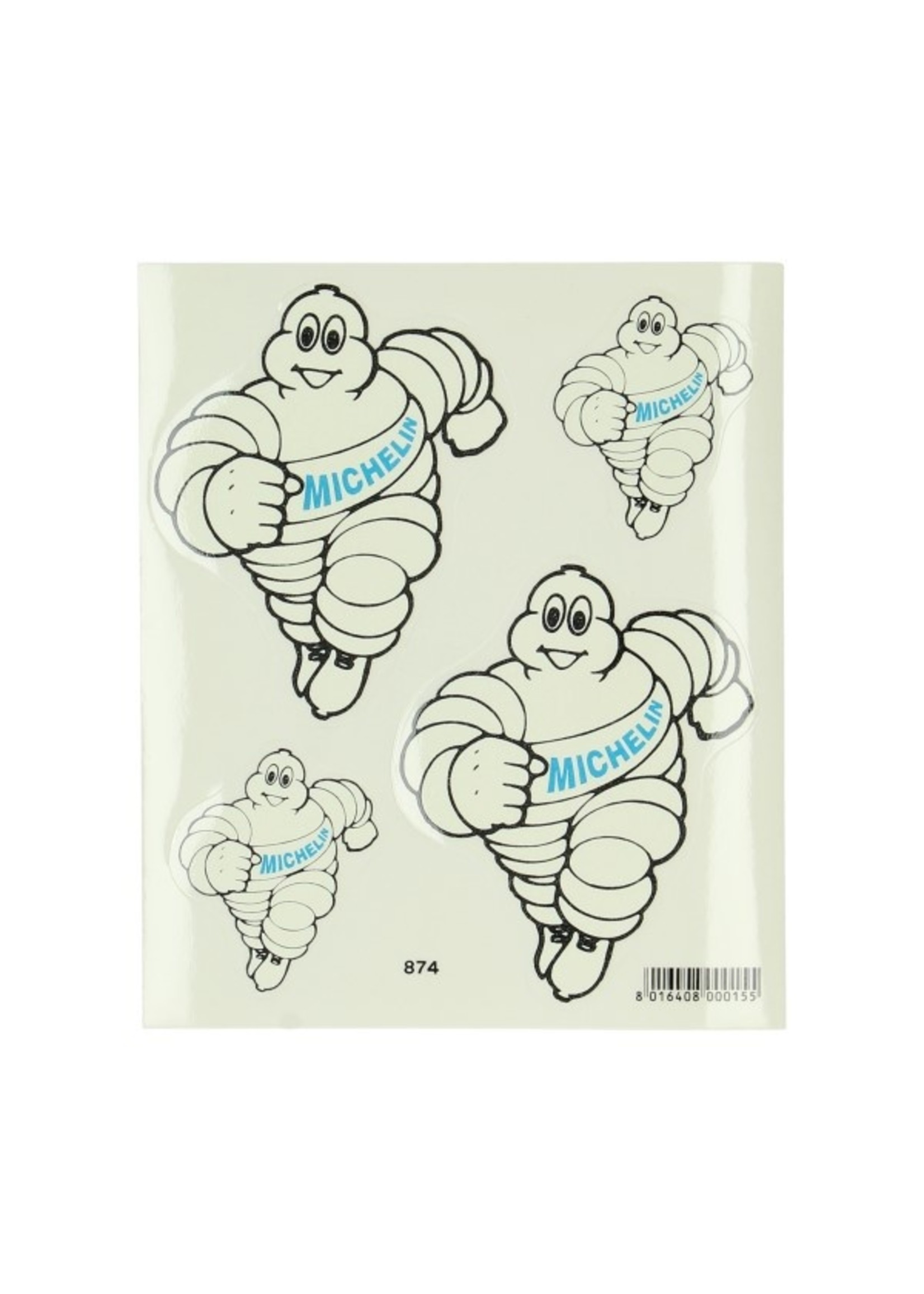 Michelin stickerset wit/blauw michelin