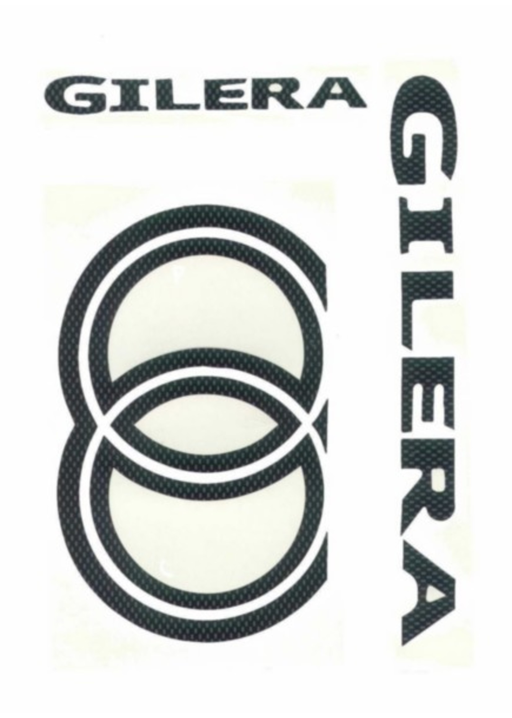 Gilera stickerset gilera carbon 5-delig