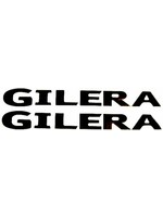 Gilera sticker piaggio woord [gilera] zwart 2-delig