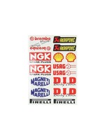 NGK stickerset sponsor alice/brembo/bridgestone/motul/ngk/shell/xerox univ falko 980