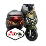 Piaggio KNIPPERLICHTSET ALPHA TUBE DAGRIJ VOORZIJDE L+R PASSEND OP ZIP - (MATRIX) SMOKE ZIP LED